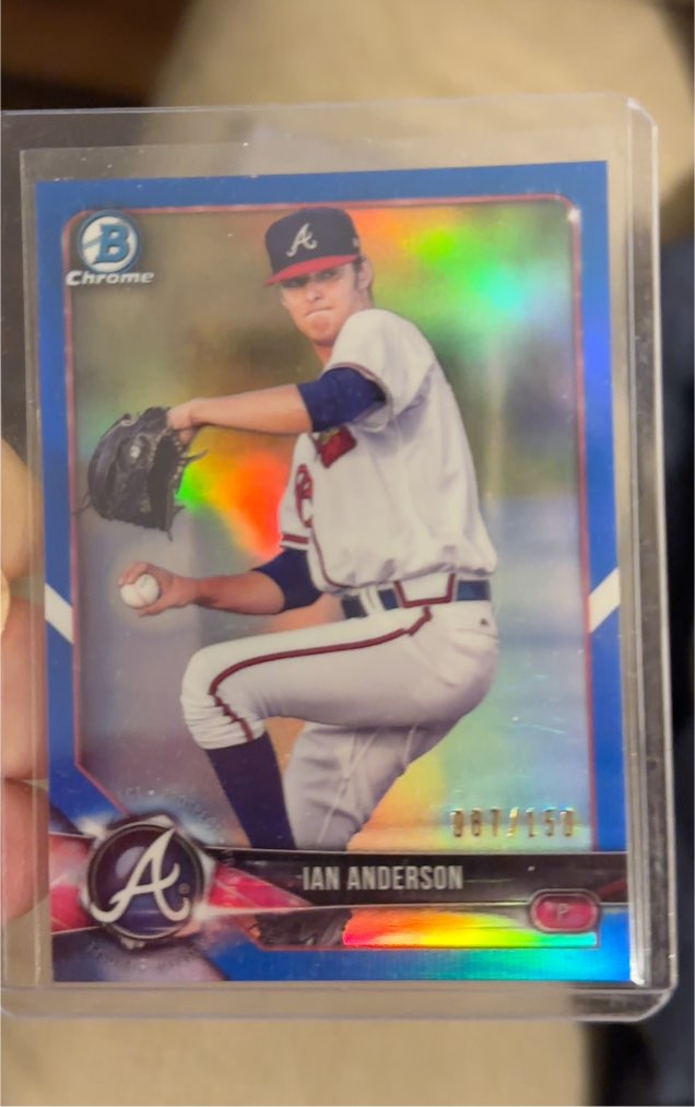 2018 Bowman Chrome #BCP83 Ian Anderson — front