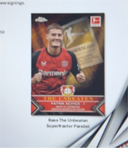 2021-22 Topps Bundesliga The Unbeaten Patrik Schick — front