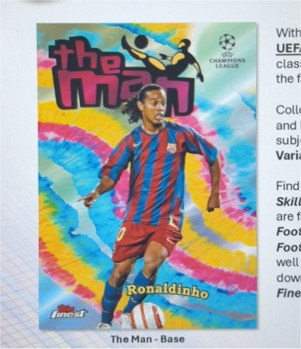 2022-23 Topps Finest The Man Ronaldinho — front