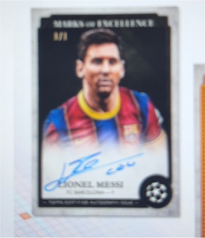 2023-24 Topps Marks of Excellence #1 Lionel Messi — front