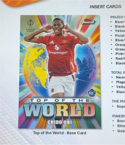 2021 Topps Finest #Top of the World Chido Obi — front