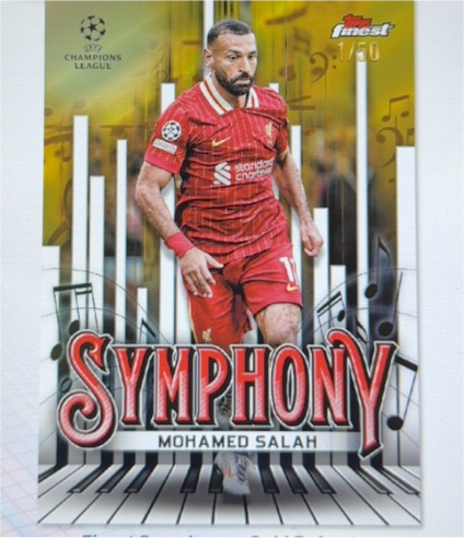 2019 Topps Finest #Symphony Mohamed Salah — front