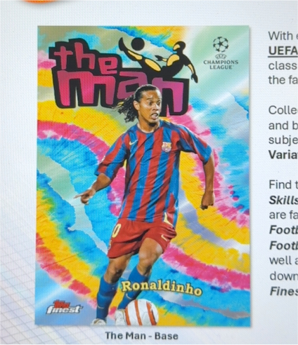 1996 Topps Finest The Man - Base Ronaldinho — front