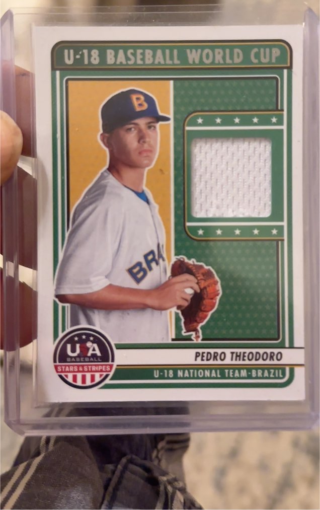 2023 Panini USA Baseball Stars & Stripes U-18 World Cup Pedro Theodoro — front