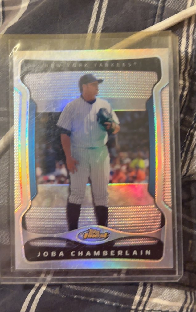 2009 Topps Finest #62 Joba Chamberlain — front
