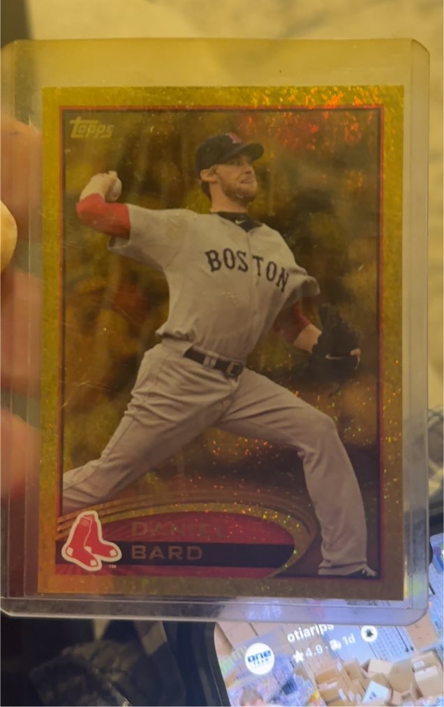 2012 Topps Gold Sparkle #61 Daniel Bard — front
