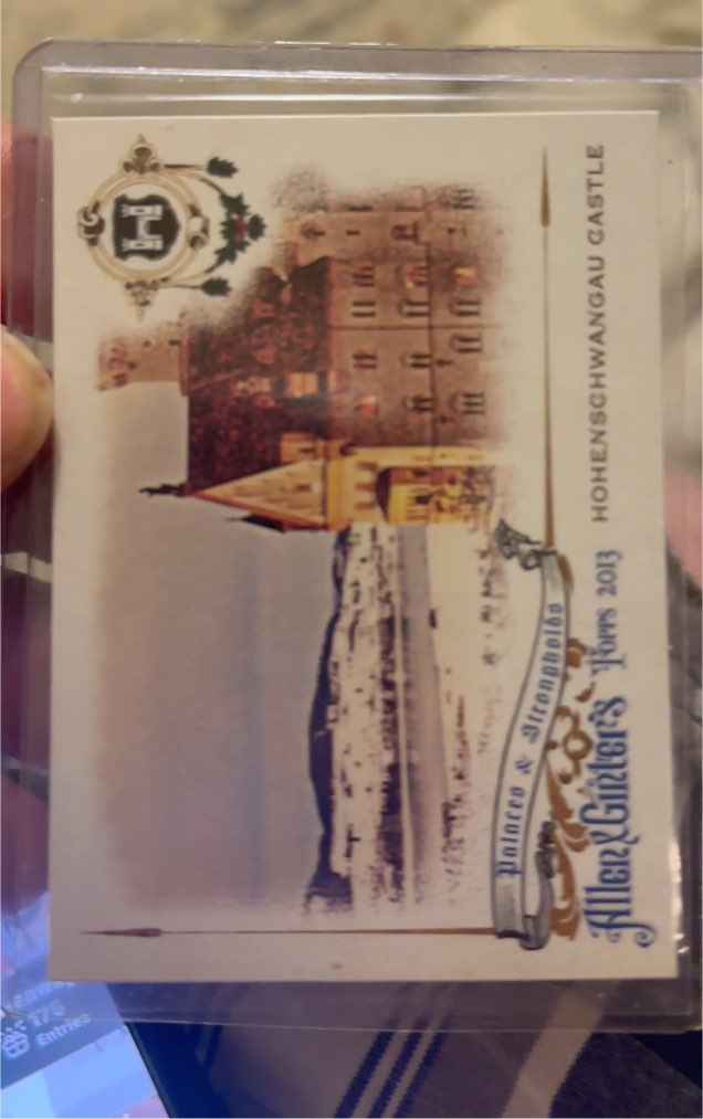 2013 Topps Allen & Ginter Palaces & Strongholds #PS-HP Hohenschwangau Castle — front