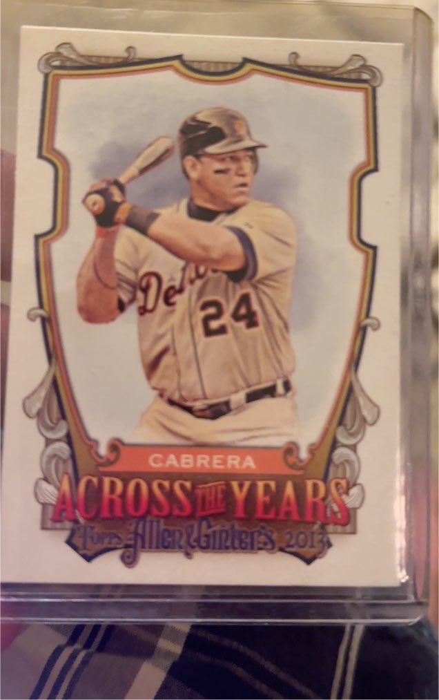 2013 Topps Allen & Ginter Across the Years #ATY-MC Miguel Cabrera — front