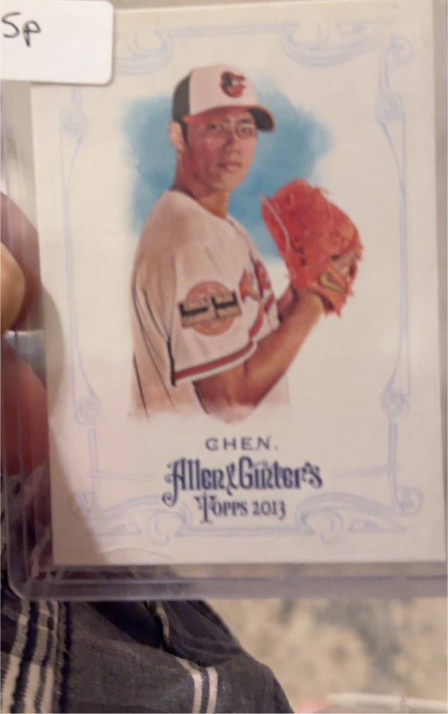 2013 Topps Allen & Ginter #305 Wei-Yin Chen — front