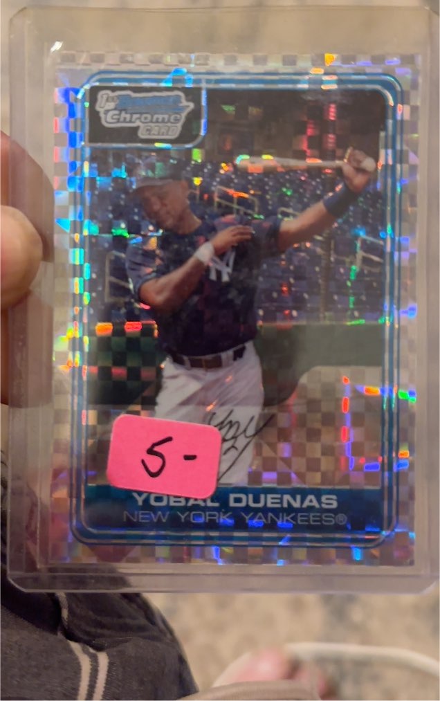 2020 Bowman Chrome #BCA-20 Yobal Duenas — front