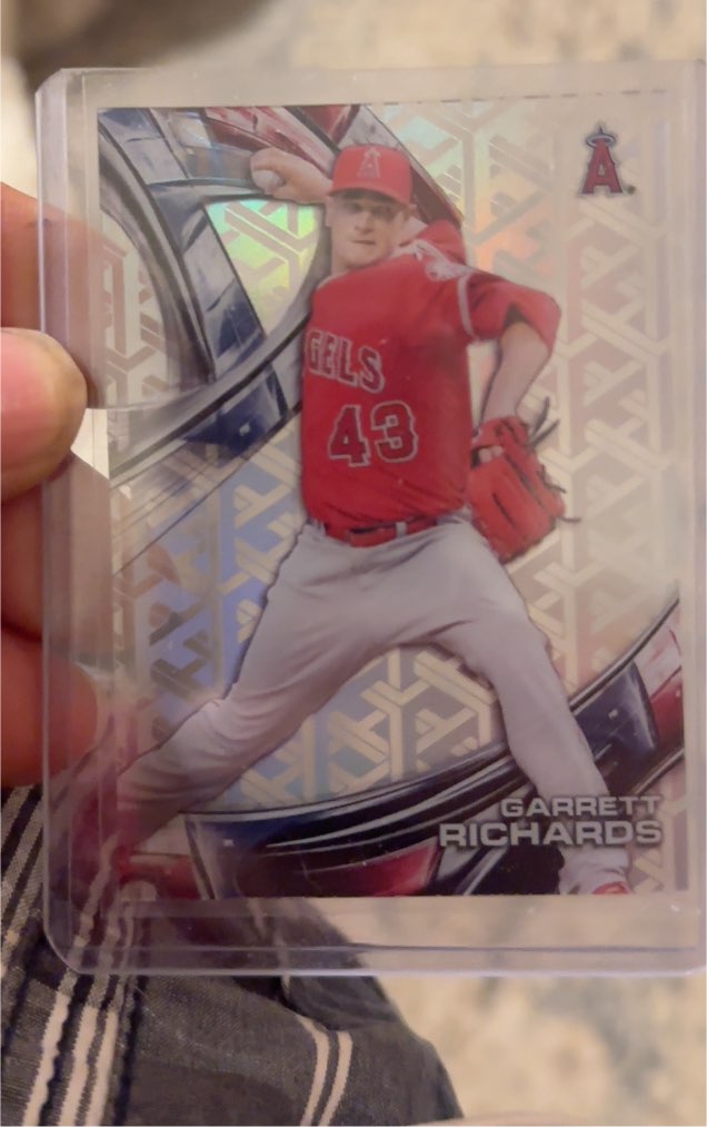 2016 Topps High Tek Jumbo 5x7 #HTGR Garrett Richards — front