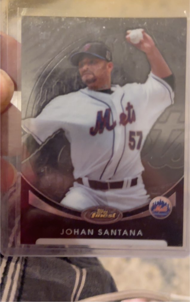 2010 Topps Finest #N228 Johan Santana — front