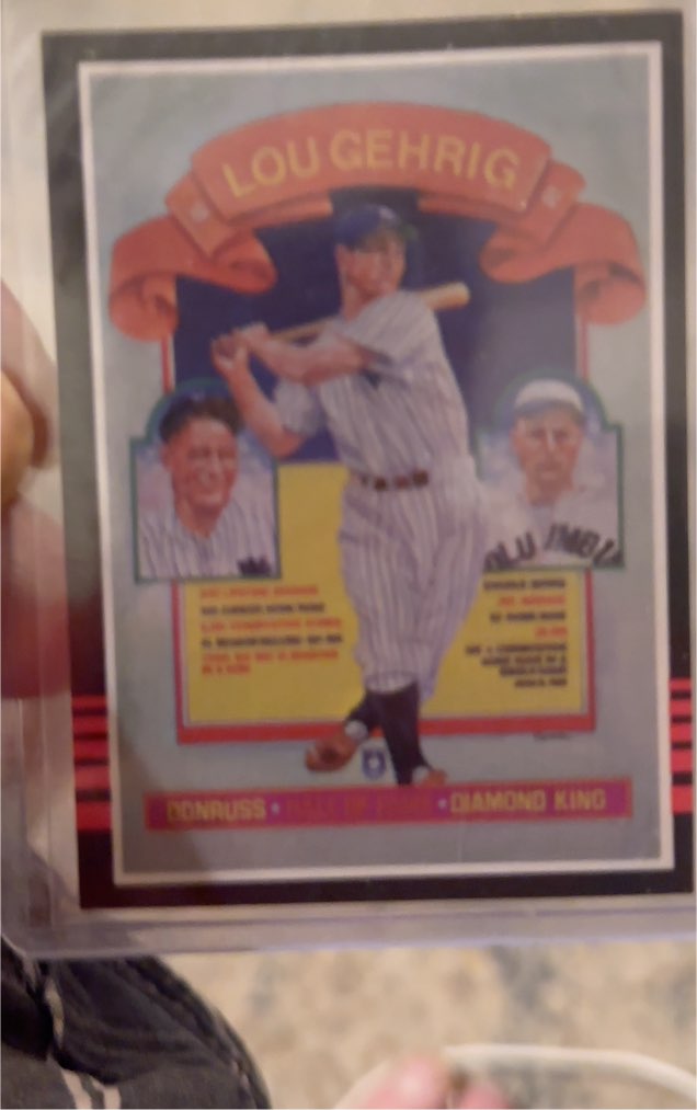 1985 Donruss #635 Lou Gehrig — front