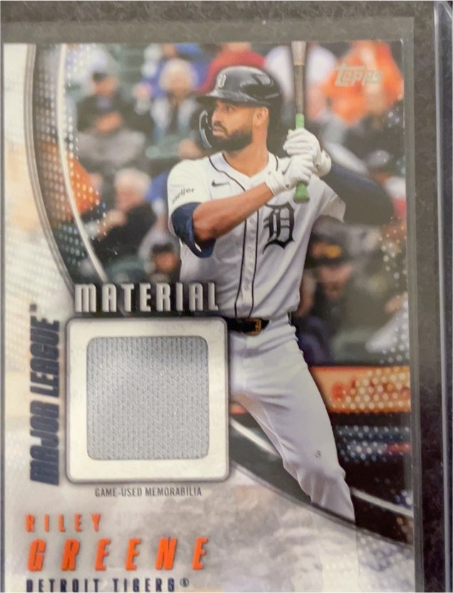 2025 Topps Series 2 #MLM2-RG Riley Greene Major League Material Relic — front