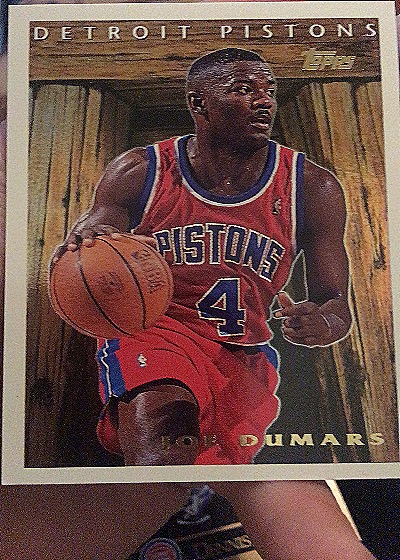 1995-96 Topps Pan For Gold #PFG4 Joe Dumars — front