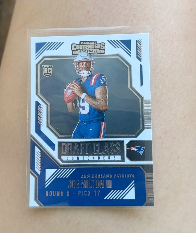 2024 Panini Contenders Draft Class Contenders #11 Joe Milton III — front