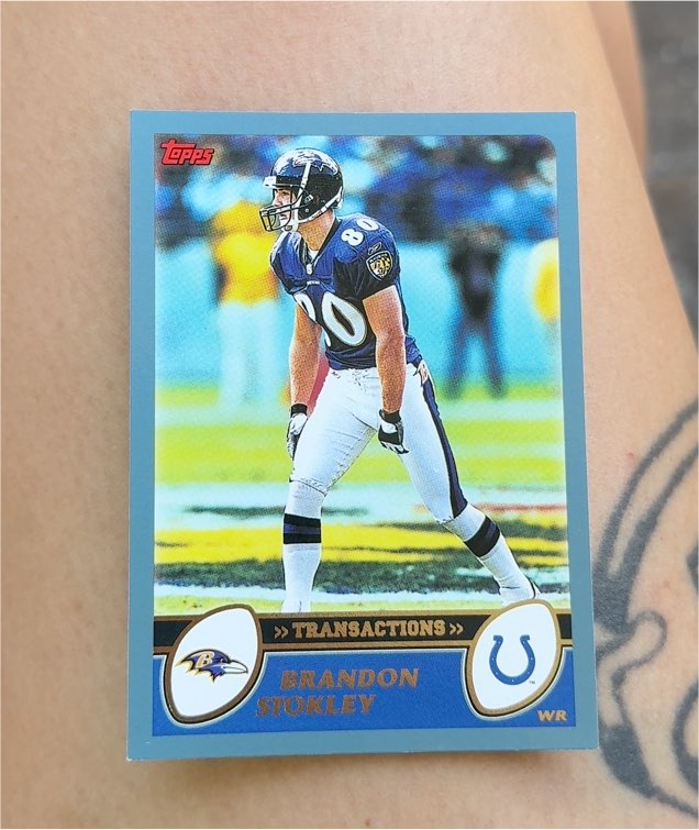 2003 Topps #222 Brandon Stokley — front