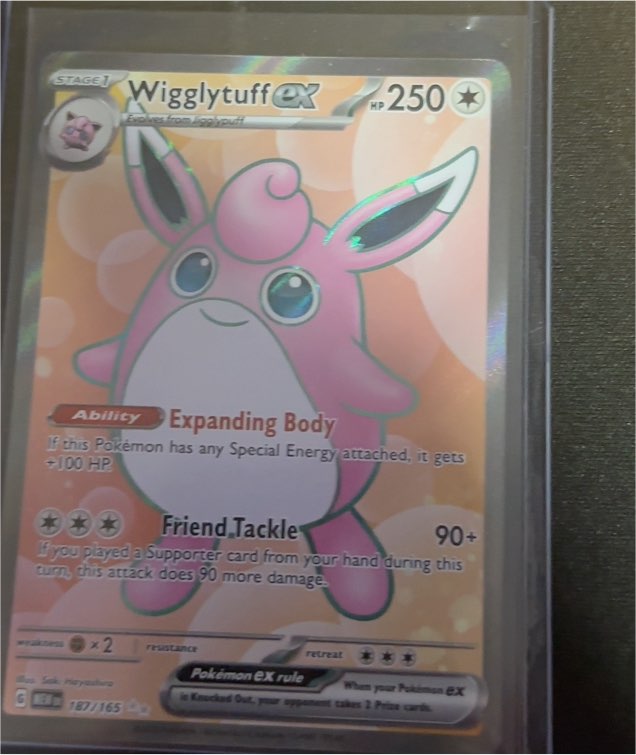 Wigglytuff ex 187/165 Scarlet & Violet 151 Full Art Ultra Rare — front