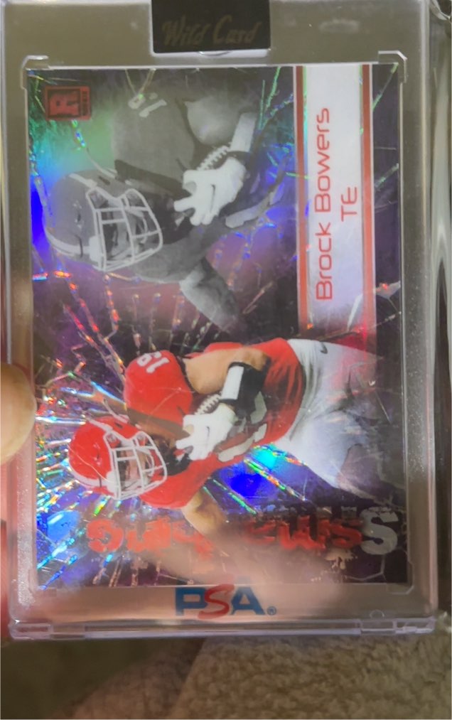 2023 Wild Card Alumination Smashing #AS-BB Brock Bowers — front