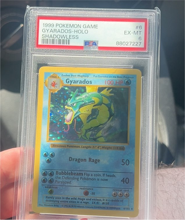 1999 Pokémon Game #6 Gyarados — front