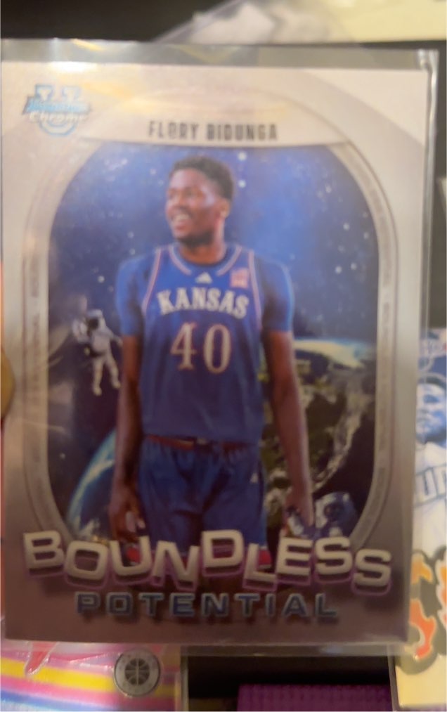 2024-25 Bowman Chrome University #BP-8 Flory Biounga Boundless Potential — front