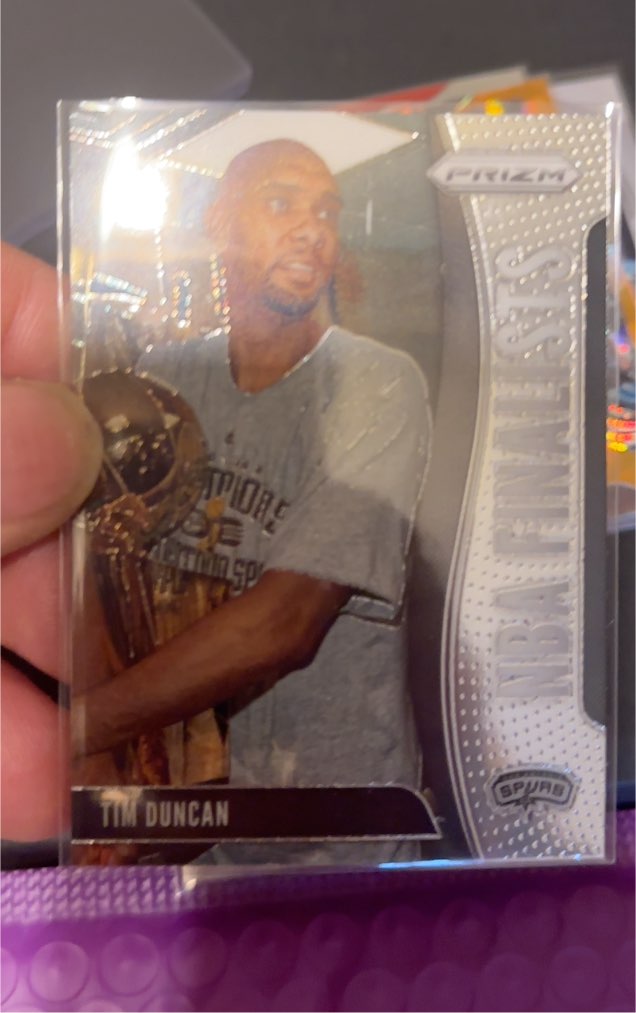 2019-20 Panini Prizm #5 Tim Duncan NBA Finalists — front