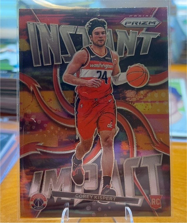 2021-22 Panini Prizm #14 Corey Kispert Instant Impact Rookie — front