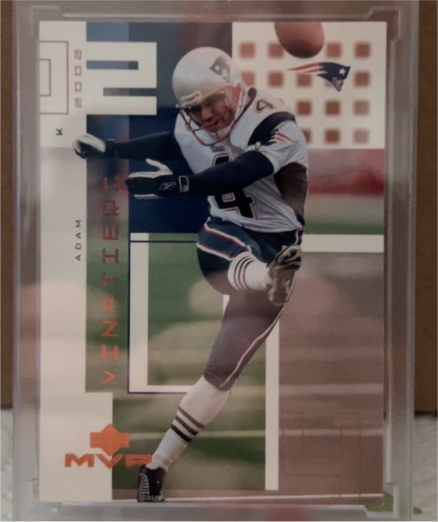 2002 Upper Deck MVP #139 Adam Vinatieri — front