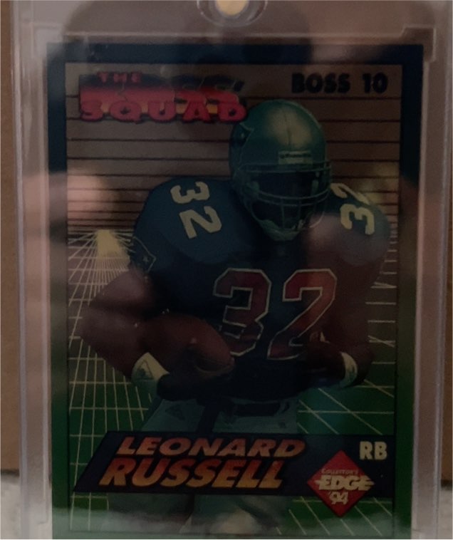 1994 Collector's Edge #10 Leonard Russell The Boss Squad — front