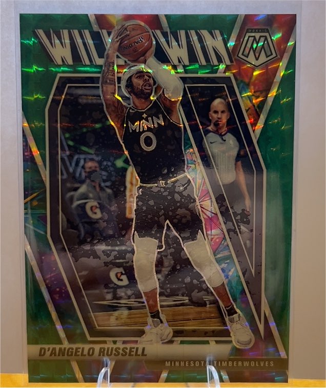 2020-21 Panini Mosaic #11 D'Angelo Russell Will to Win Insert — front