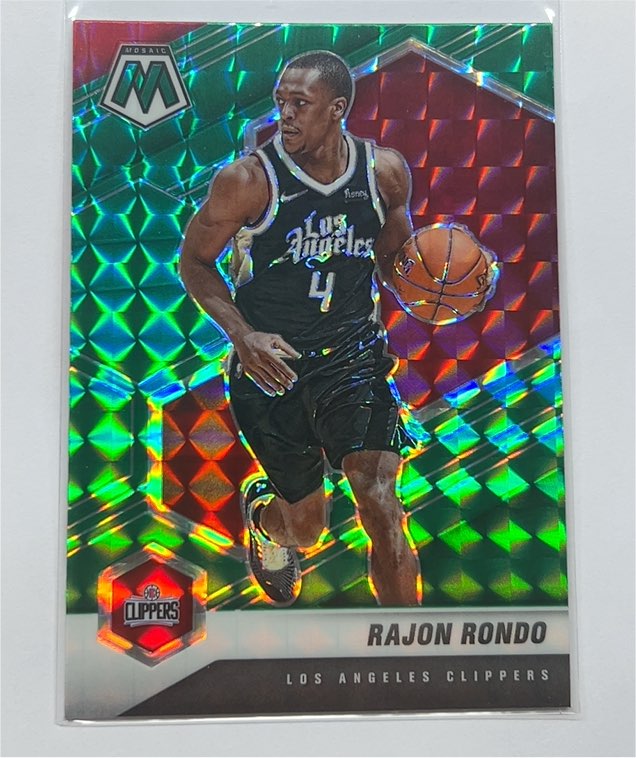 2020-21 Panini Mosaic #61 Rajon Rondo — front