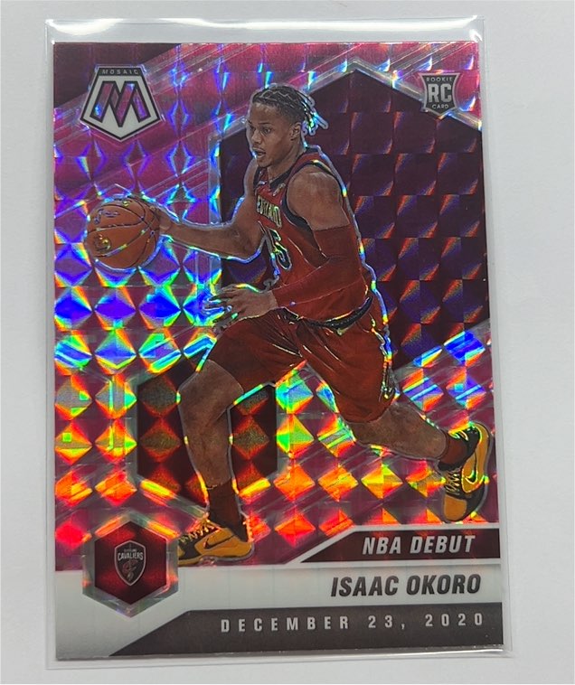 2020-21 Panini Mosaic #271 Isaac Okoro NBA Debut — front
