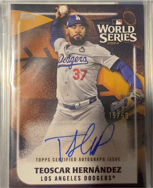 2024 Topps Series 2 World Series Champion #WCA-TH Teoscar Hernández — front
