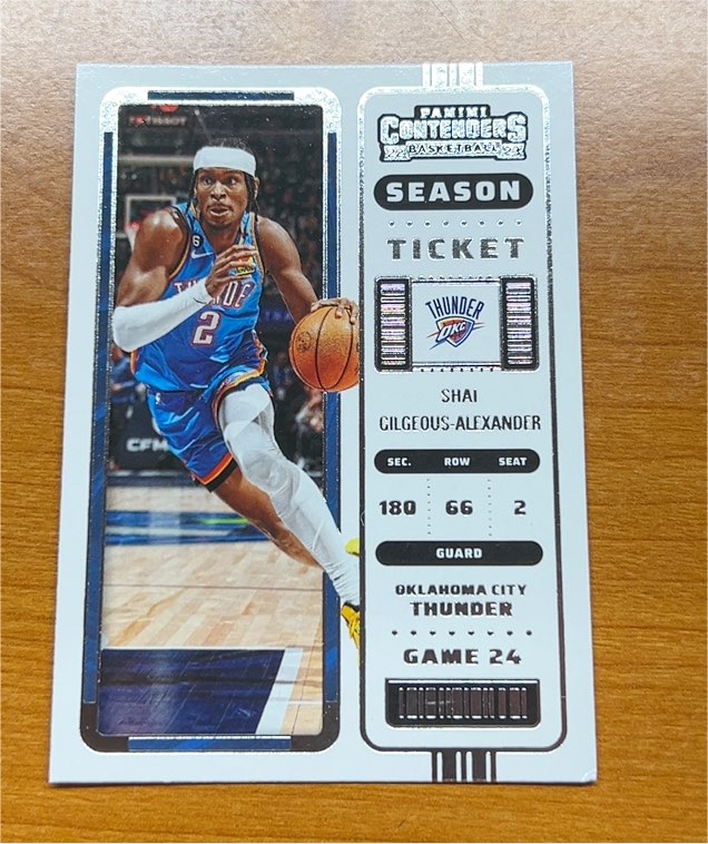 2022-23 Panini Contenders Season Ticket #18 Shai Gilgeous-Alexander — front