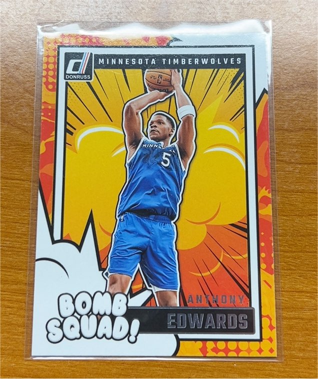 2024-25 Panini Donruss #13 Anthony Edwards Bomb Squad — front