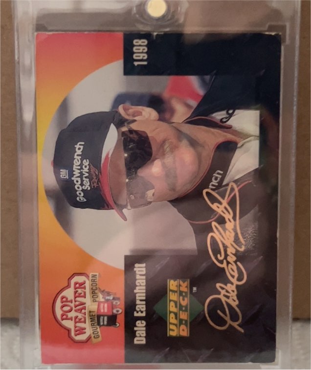 1998 Upper Deck Pop Weaver Gourmet Popcorn #PW2 Dale Earnhardt — front
