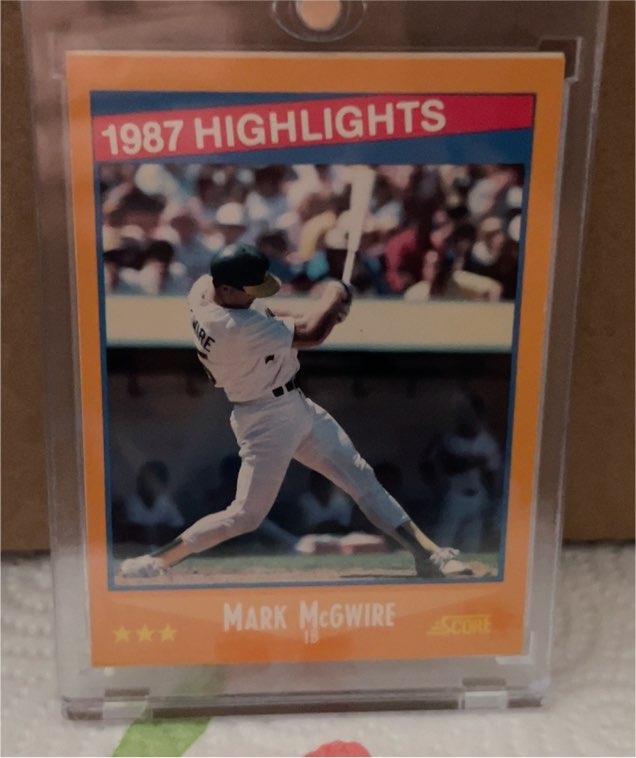 1988 Score #659 Mark McGwire 1987 Highlights — front