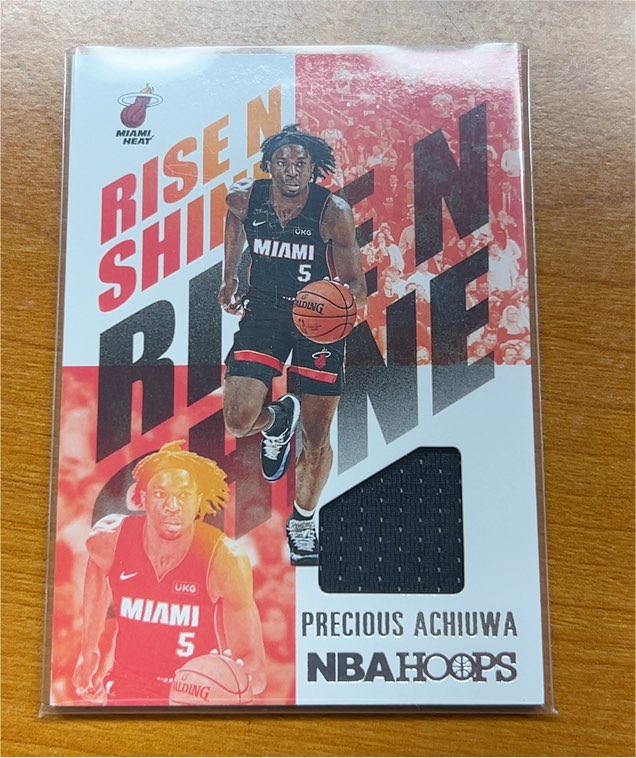 2020-21 Panini NBA Hoops Rise N Shine #RNS-PAW Precious Achiuwa — front