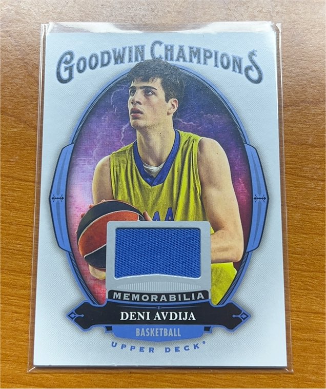 2020 Upper Deck Goodwin Champions Memorabilia #M-DA Deni Avdija — front