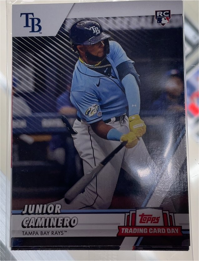 2024 Topps Trading Card Day #NTCD-B27 Junior Caminero — front