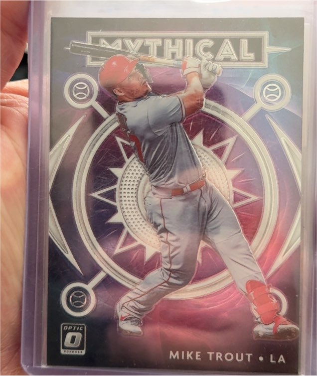 2020 Donruss Optic Mythical #M-4 Mike Trout — front