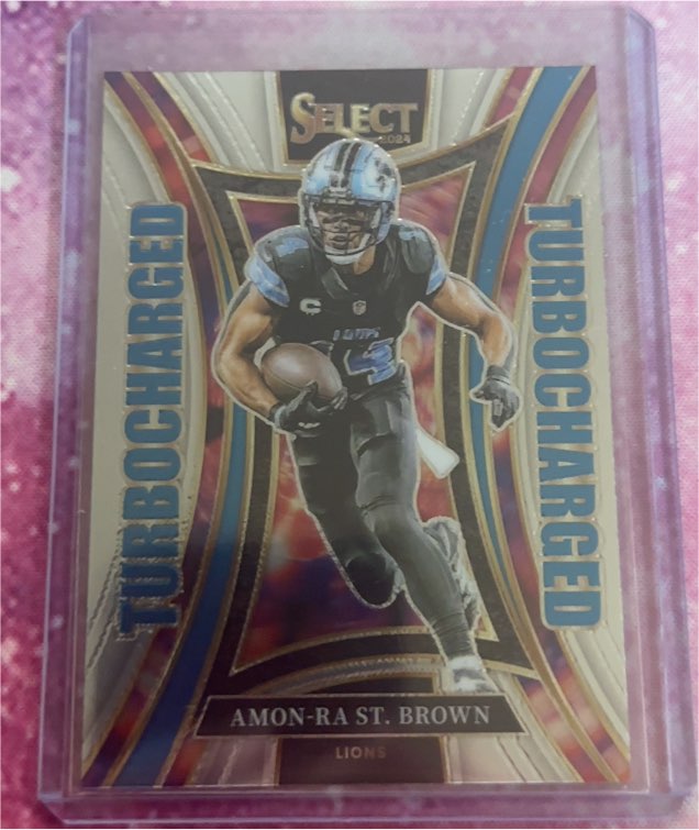 2024 Panini Select #25 Amon-Ra St. Brown Turbocharged — front