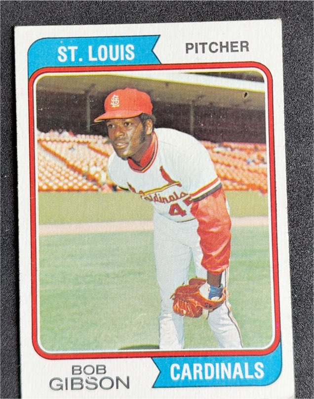 1974 Topps #350 Bob Gibson — front