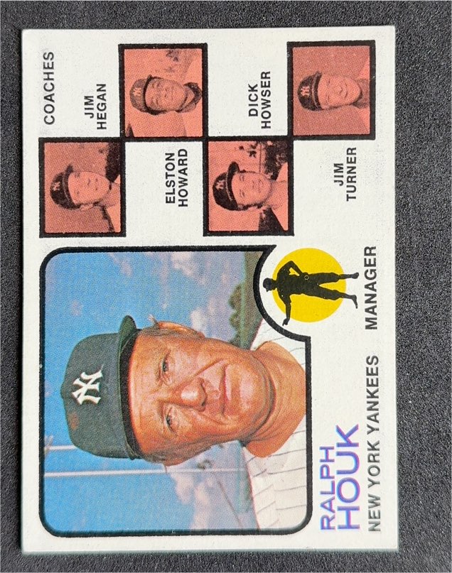 1973 Topps #116 Ralph Houk — front