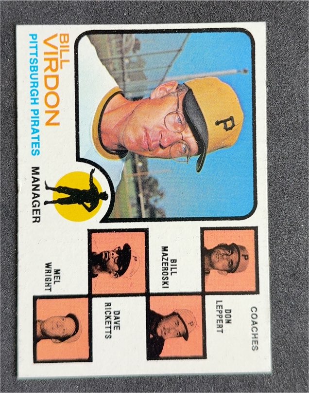 1973 Topps #517 Bill Virdon — front