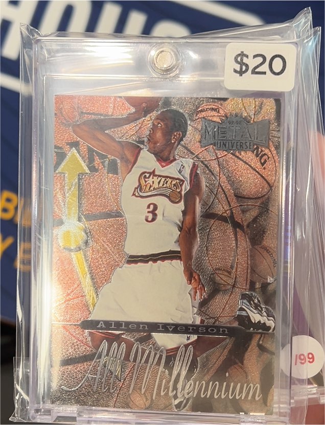 1997 Skybox Metal Universe All Millennium #8 Allen Iverson — front