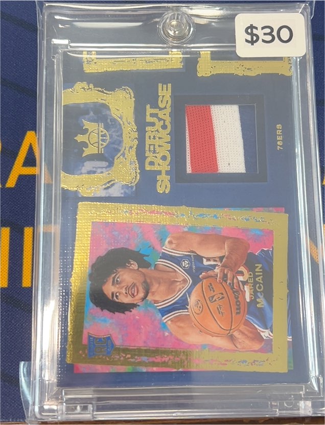 2024-25 Panini Court Kings #DSM-JMC Jared McCain Debut Showcase — front