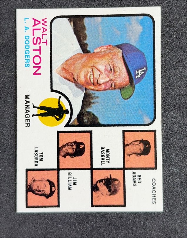 1973 Topps #569 Walt Alston — front