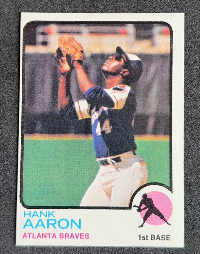 1973 Topps #100 Hank Aaron Atlanta Braves — front