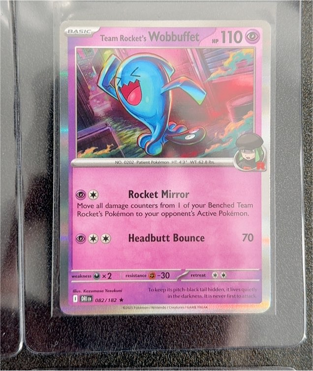 2025 Pokémon Destined Rivals #082 Wobbuffet — front